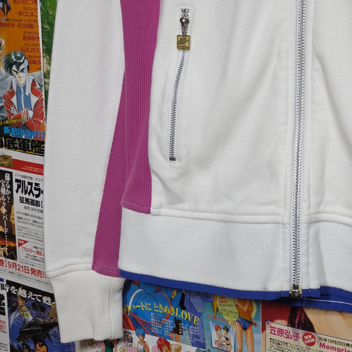 00'S 나이키 화이트 핑크 걸즈 코튼 집업  상품이미지4