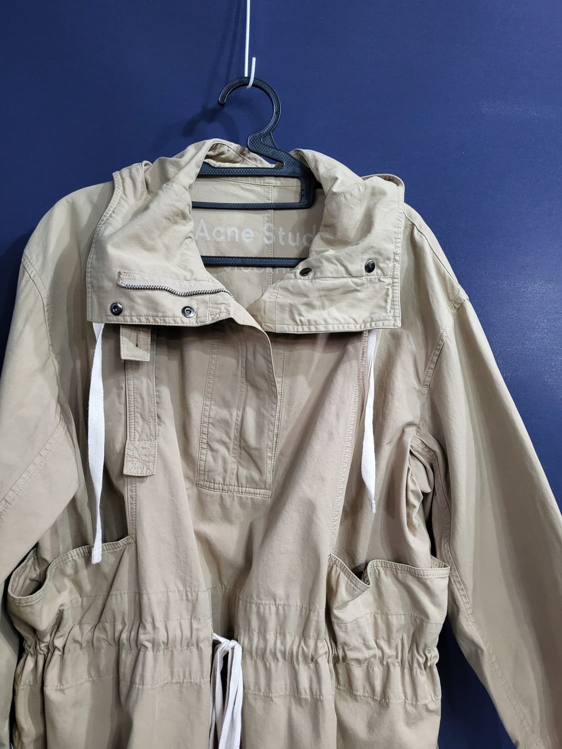 아크네스튜디오 후드 면 오버핏 반집업자켓 상품이미지3