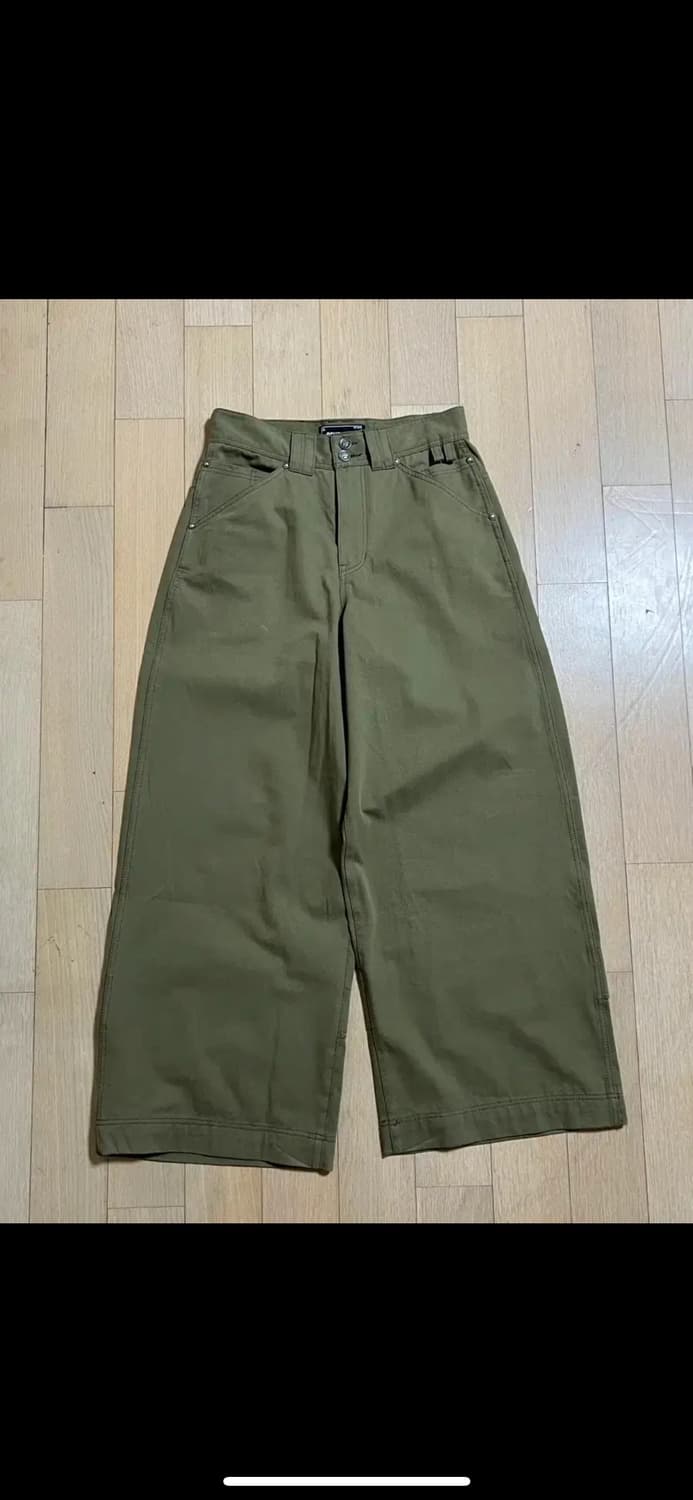 오퍼스0012 멜티드 코튼팬츠 카키 상품이미지2