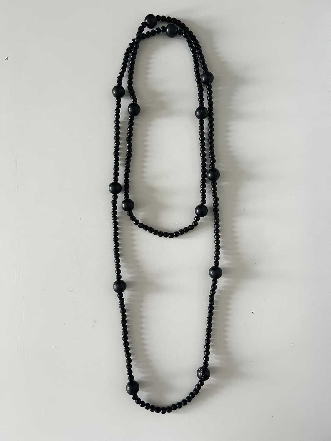 빈티지 흑단 비즈 목걸이 상품이미지2
