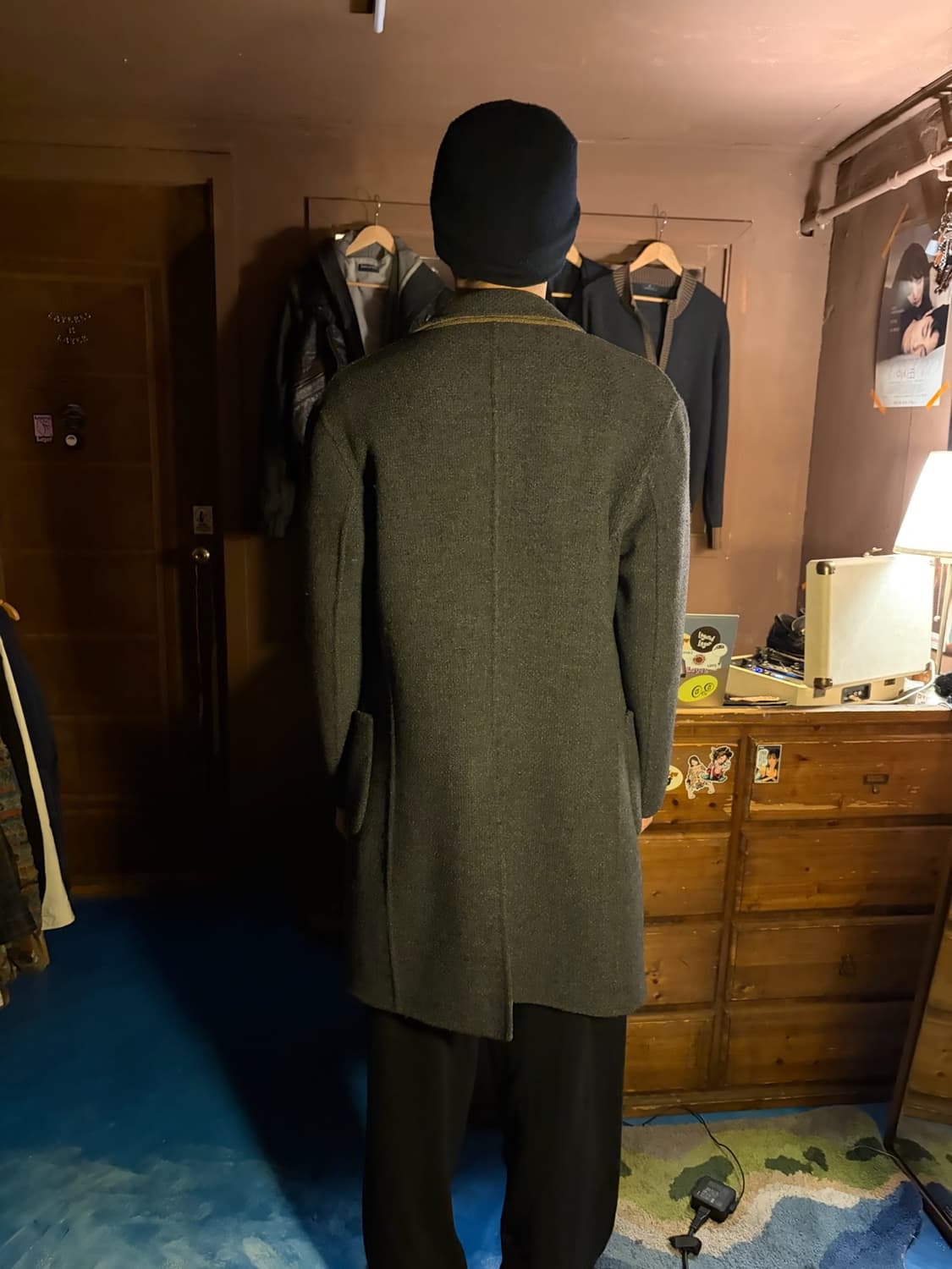 LARDINI WOOL REVERSIBLE MINIMAL COAT 상품이미지3