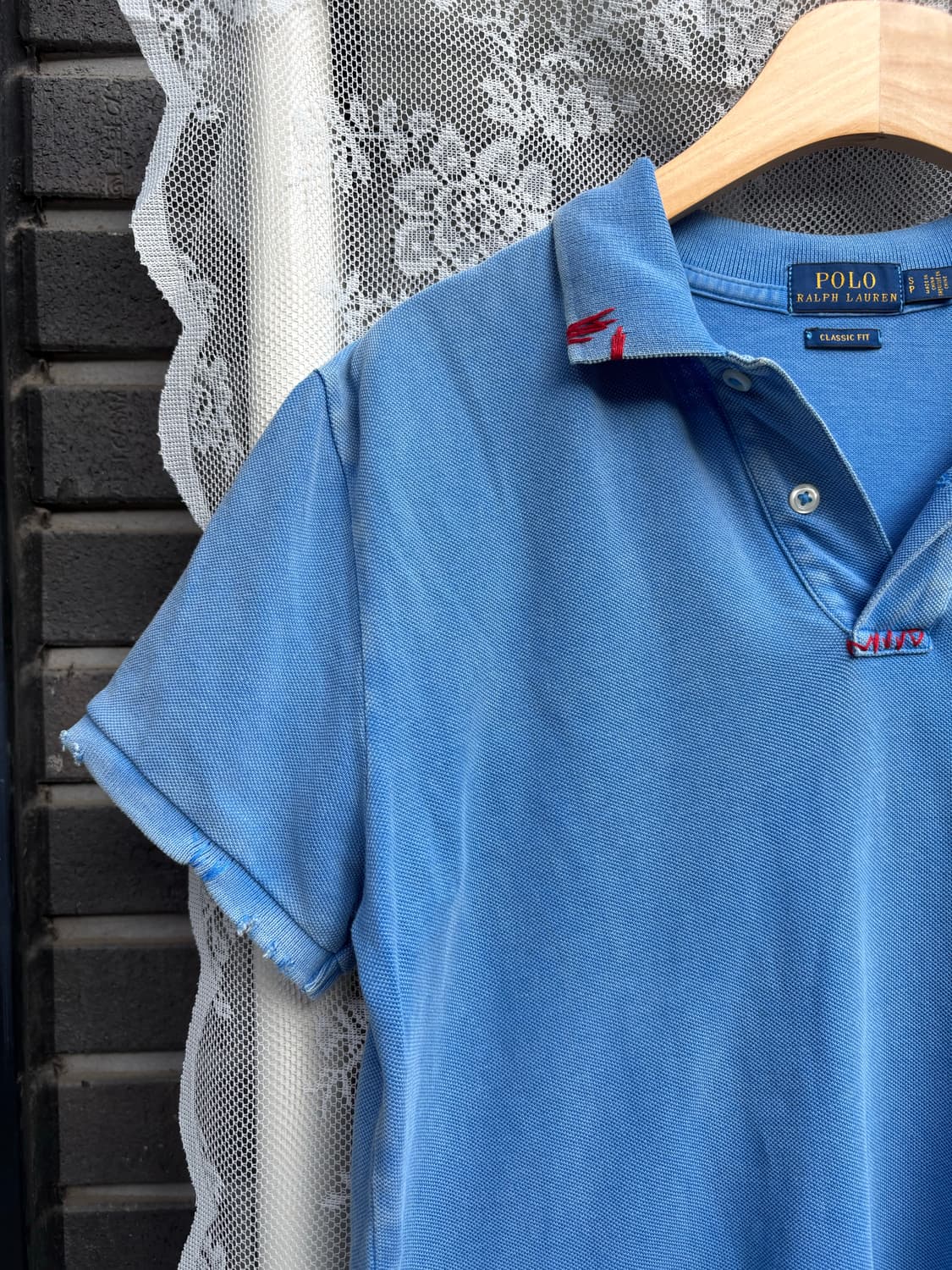 폴로 블루 워싱 카라 티셔츠  상품이미지8