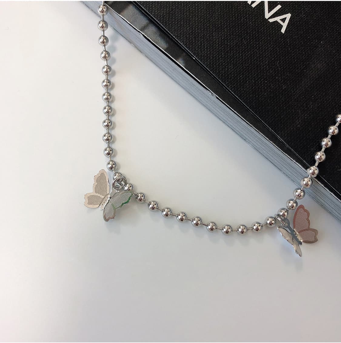 나비 팬던트 실버 목걸이 상품이미지3