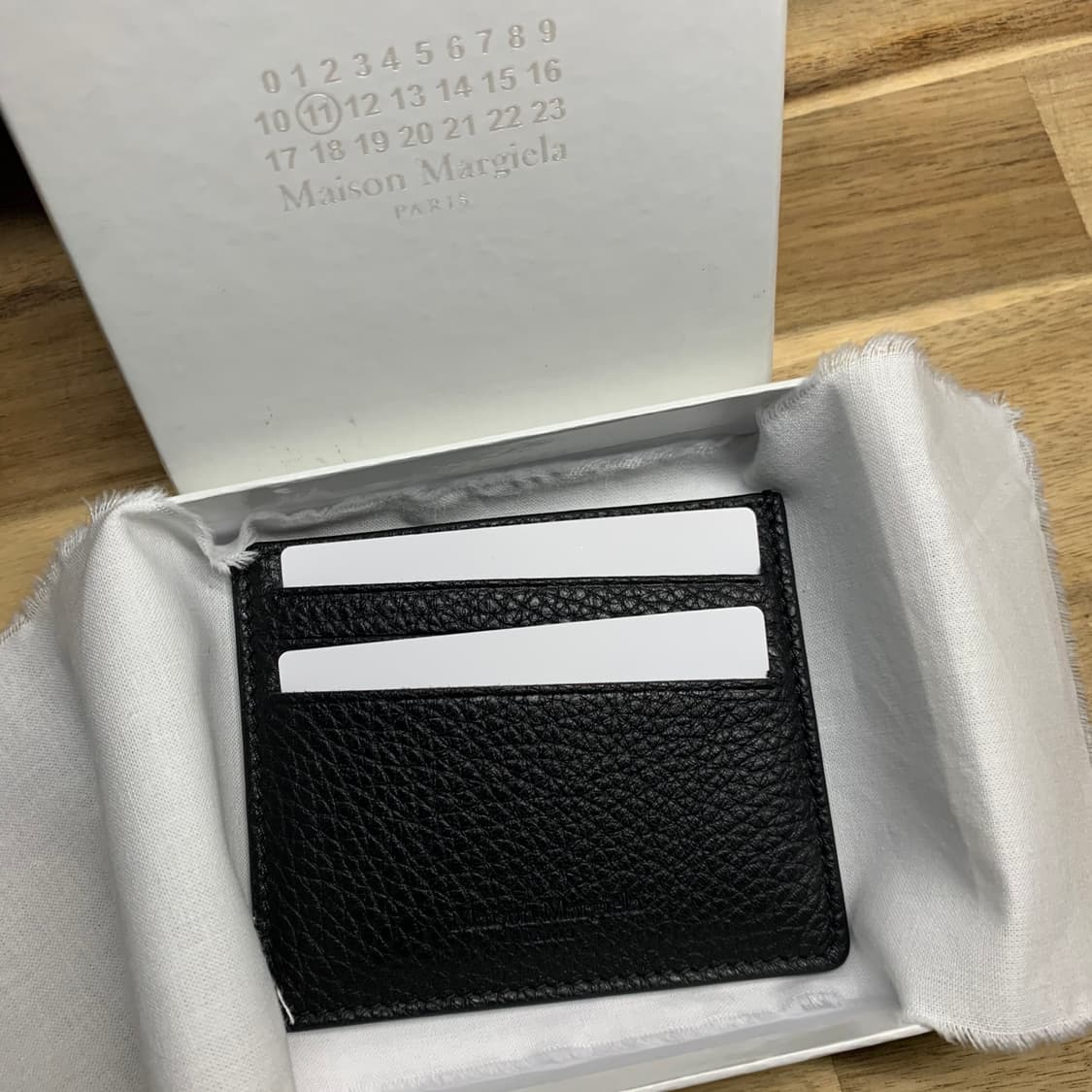 21SS 마르지엘라 스티치 카드지갑 블랙 상품이미지4