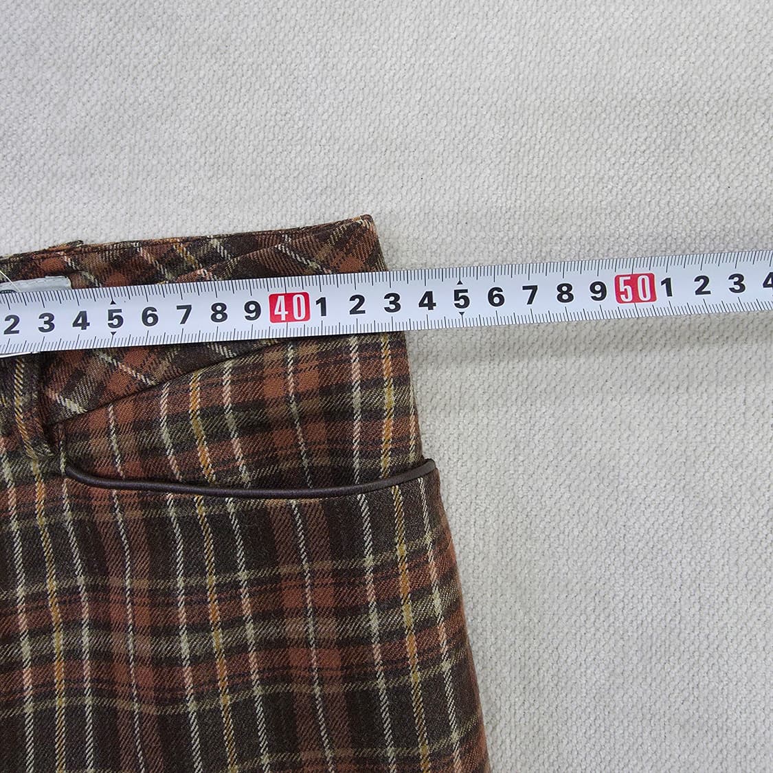 [82] 라코스테 여성 울 체크 슬랙스 바지 1230J 상품이미지6