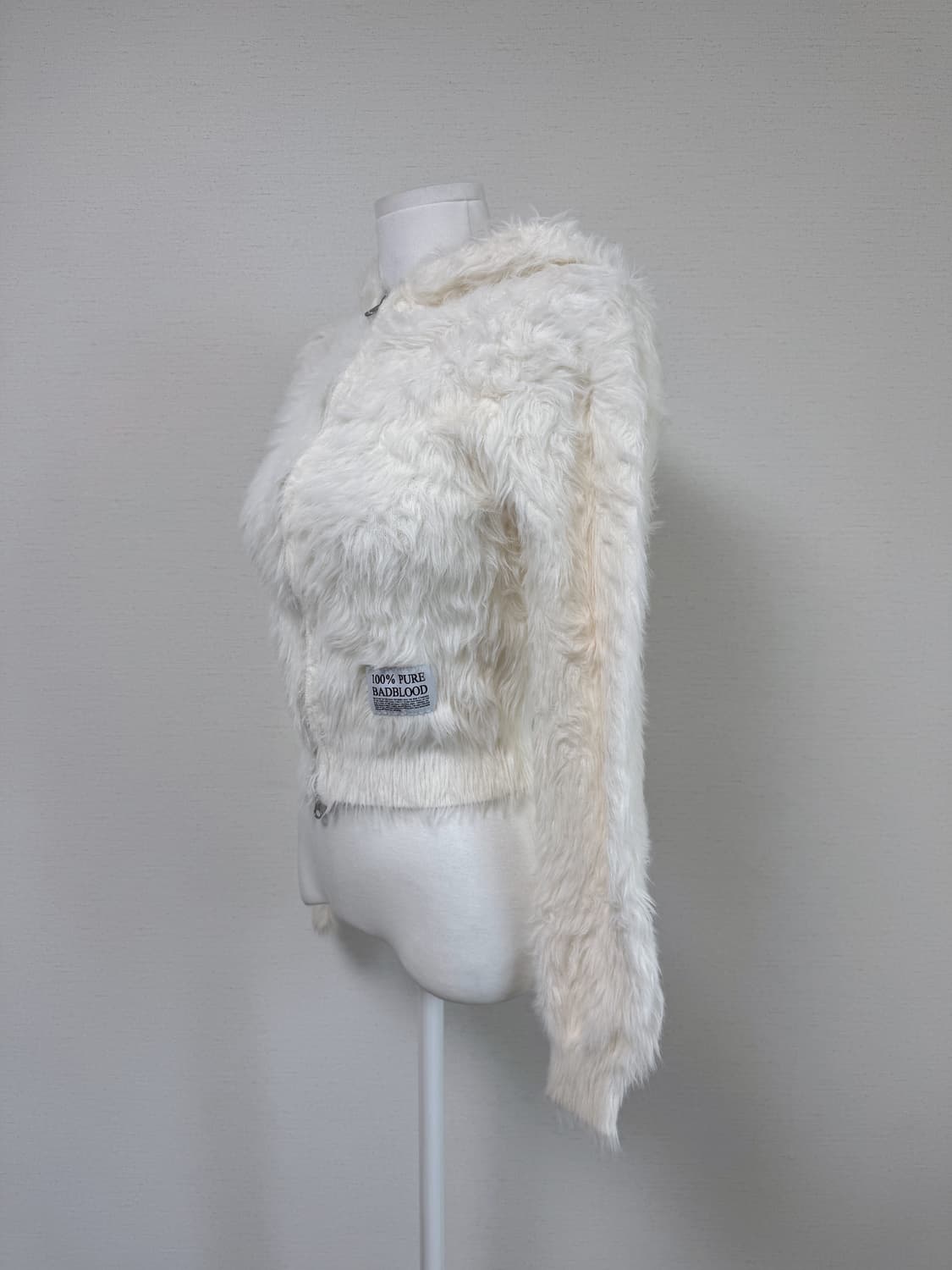 배드블러드) 모헤어 후드 집업 상품이미지3