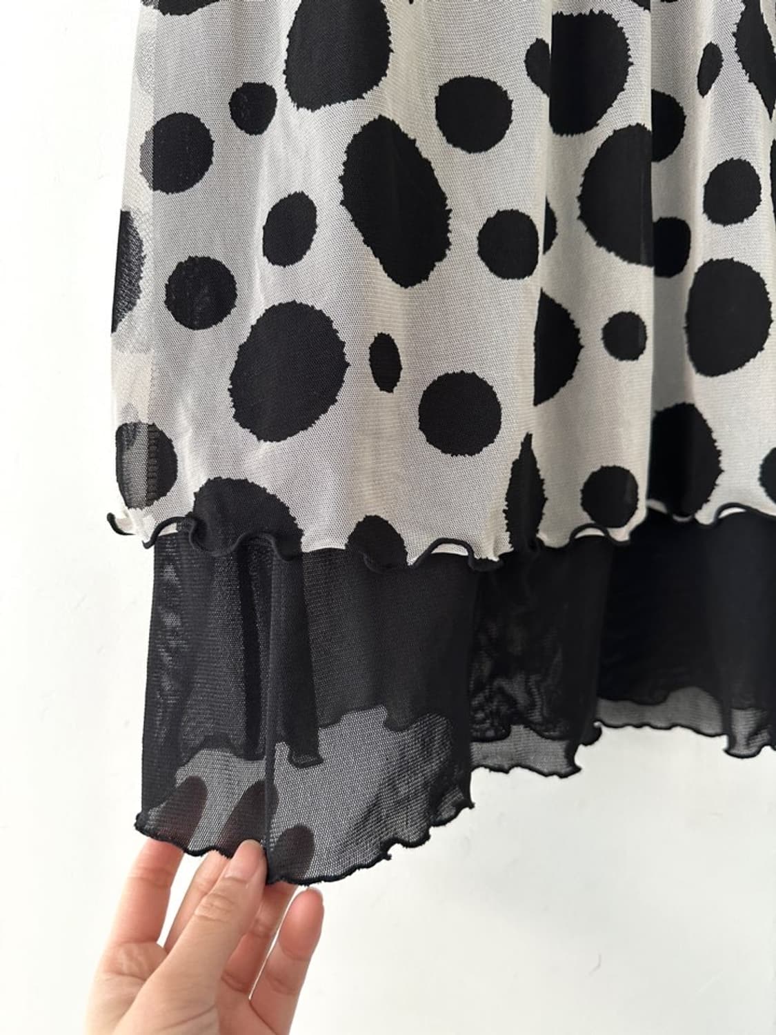 Polka dot 2 layer top 상품이미지3