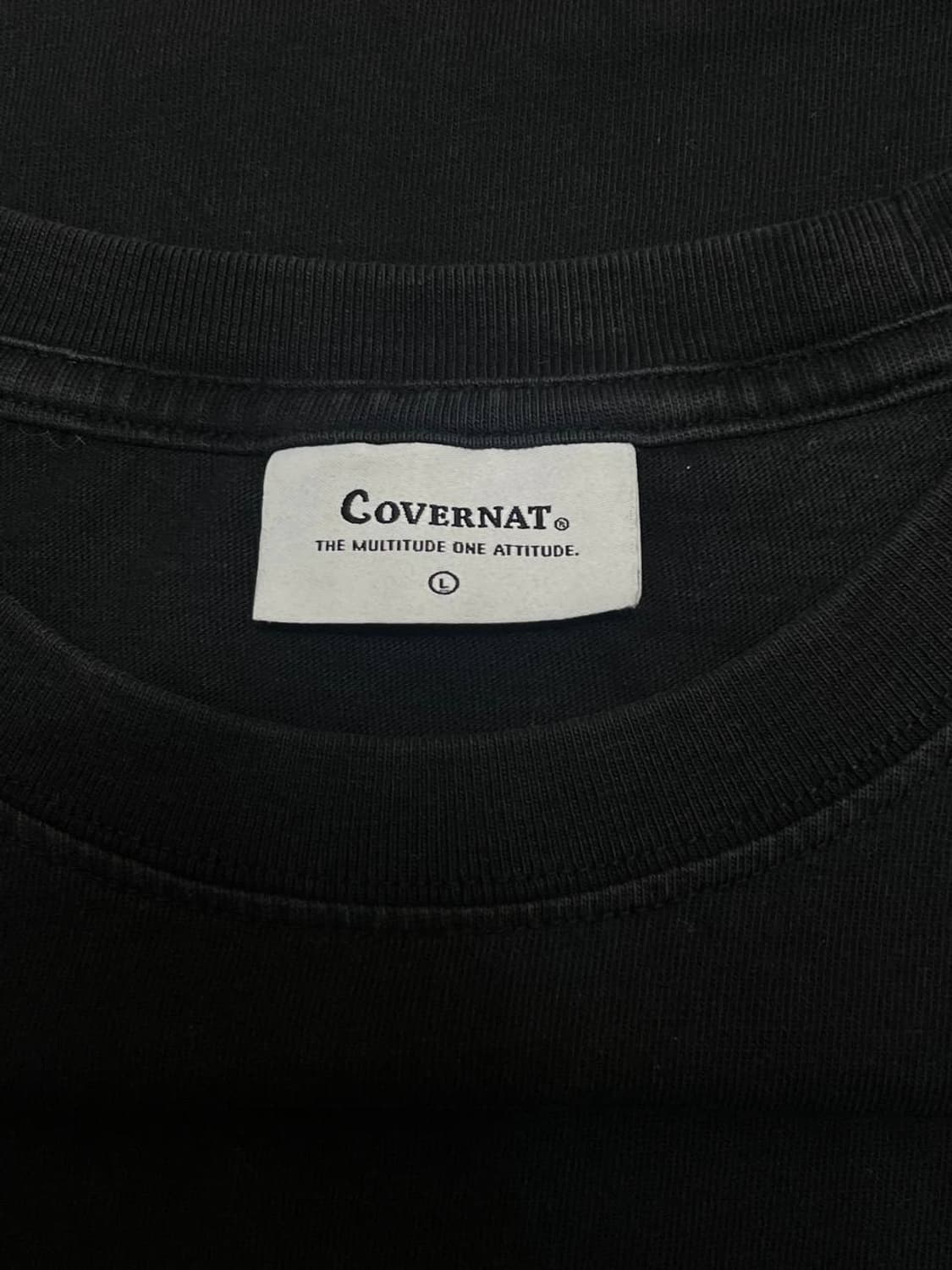 Covernat 커버낫 블랙 로고 반팔 상품이미지2