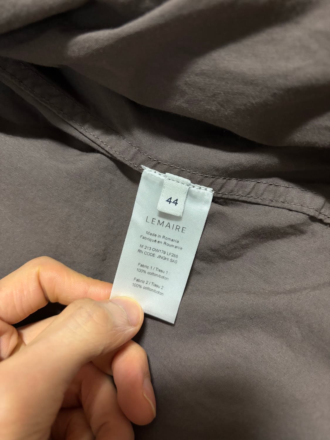 르메르 스톰플랩 블루종 44 사이즈 체스트넛 상품이미지5