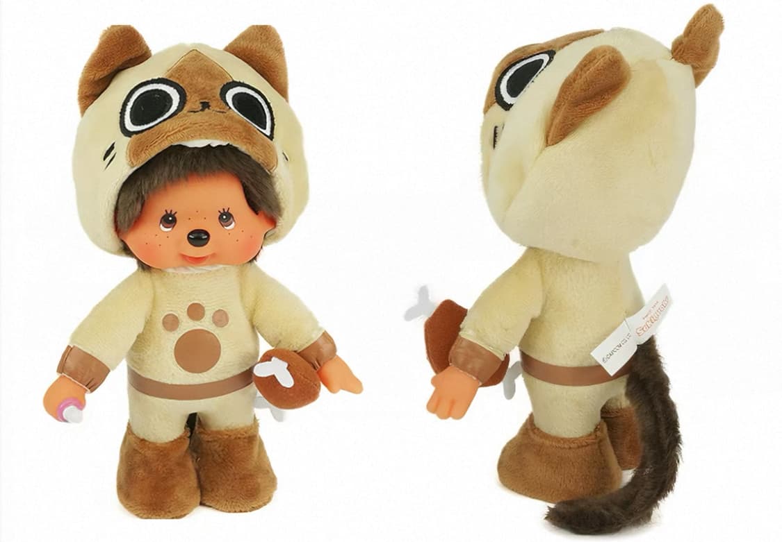 고양이 몬치치 검/흰 S 인형 상품이미지2
