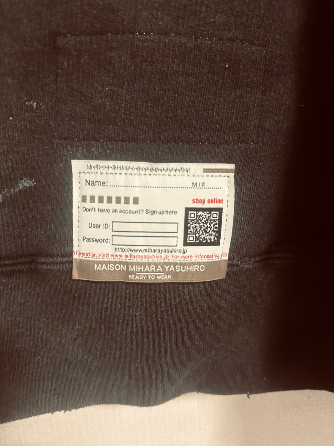 [50]미하라야스히로 그레이트풀 데드베어 프린트 디스트레스드 스웨트셔츠 상품이미지5