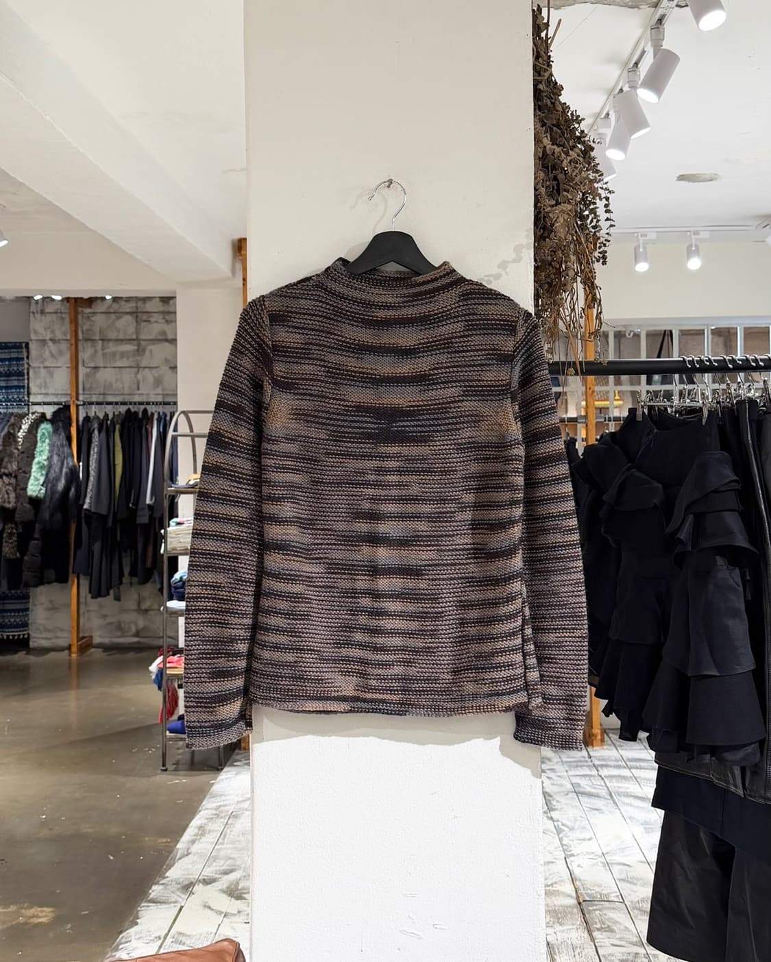 알파카 111 멀티컬러 알파카 울 블렌드 니트 상품이미지1