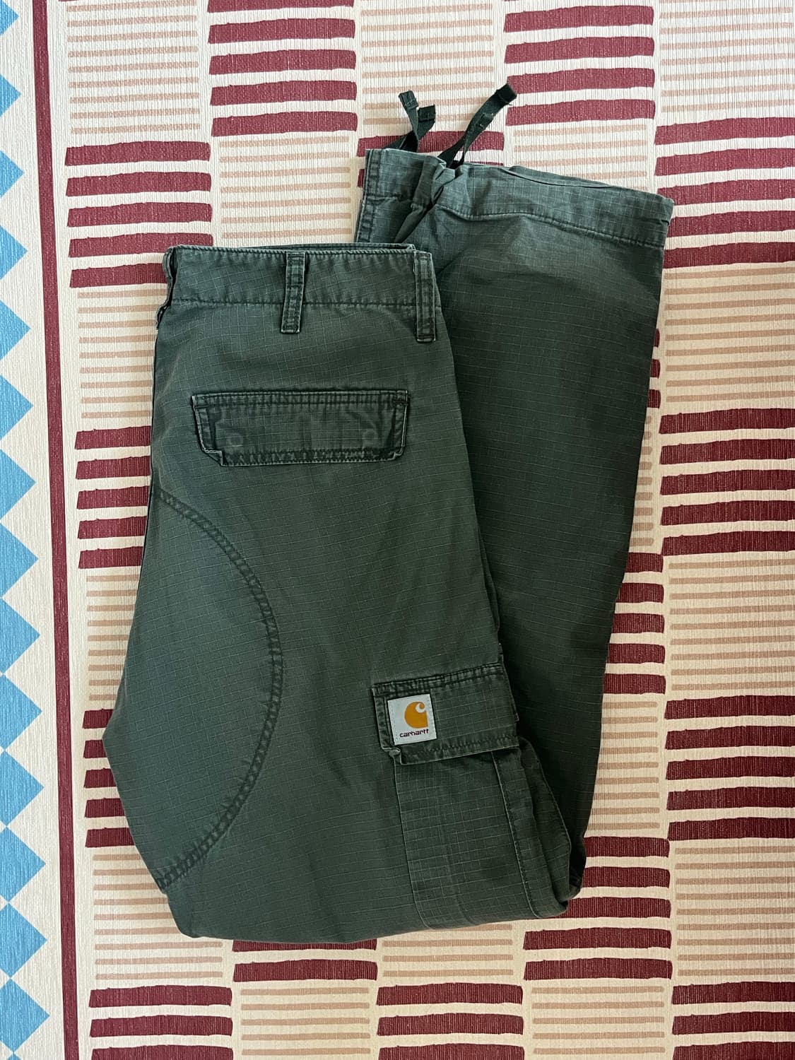 칼하트 wip 레귤러 카고팬츠 카키 29x32 상품이미지1