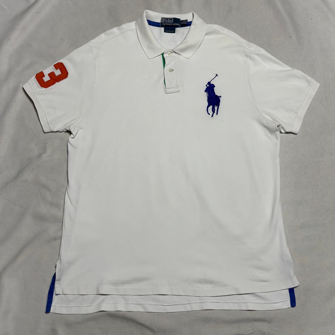 XL 폴로랄프로렌 빅포니 화이트 카라 반팔티 상품이미지2