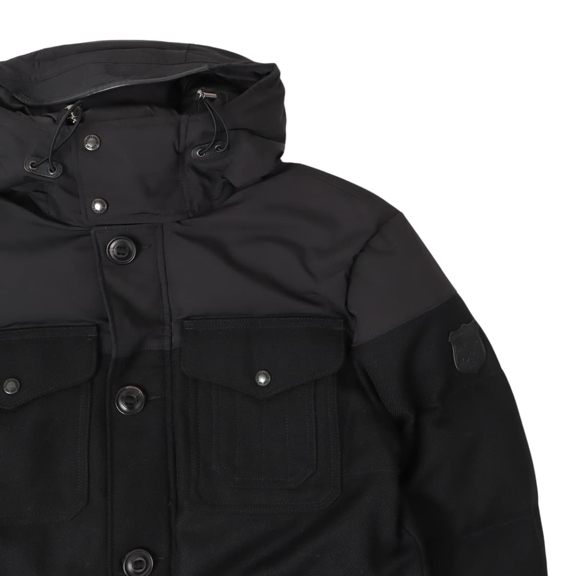 폴로 랄프로렌 블랙 레더패치 헌팅 헤비 다운자켓 패딩 상품이미지2