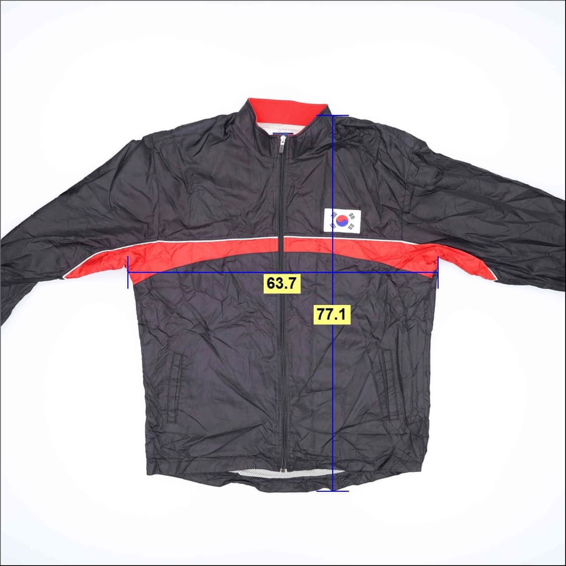 [100정도] 아식스 국가대표 트레이닝 바람막이 자켓 0116H1 상품이미지6