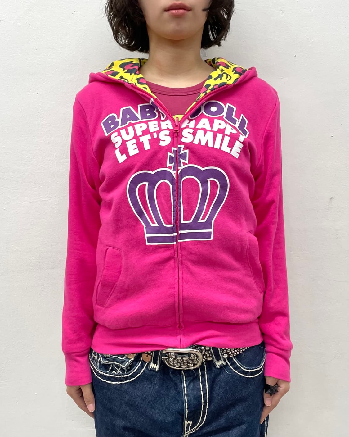 Baby Doll Reversible Leopard HoodieZipUp 상품이미지3