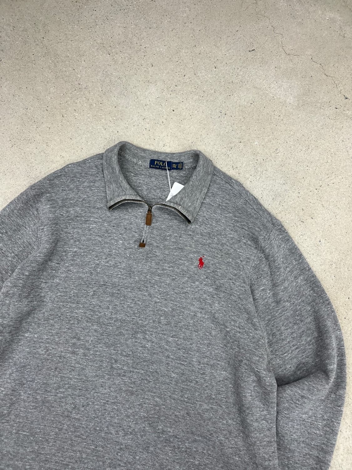 폴로 랄프로렌 그레이 코튼 하프집업  상품이미지5