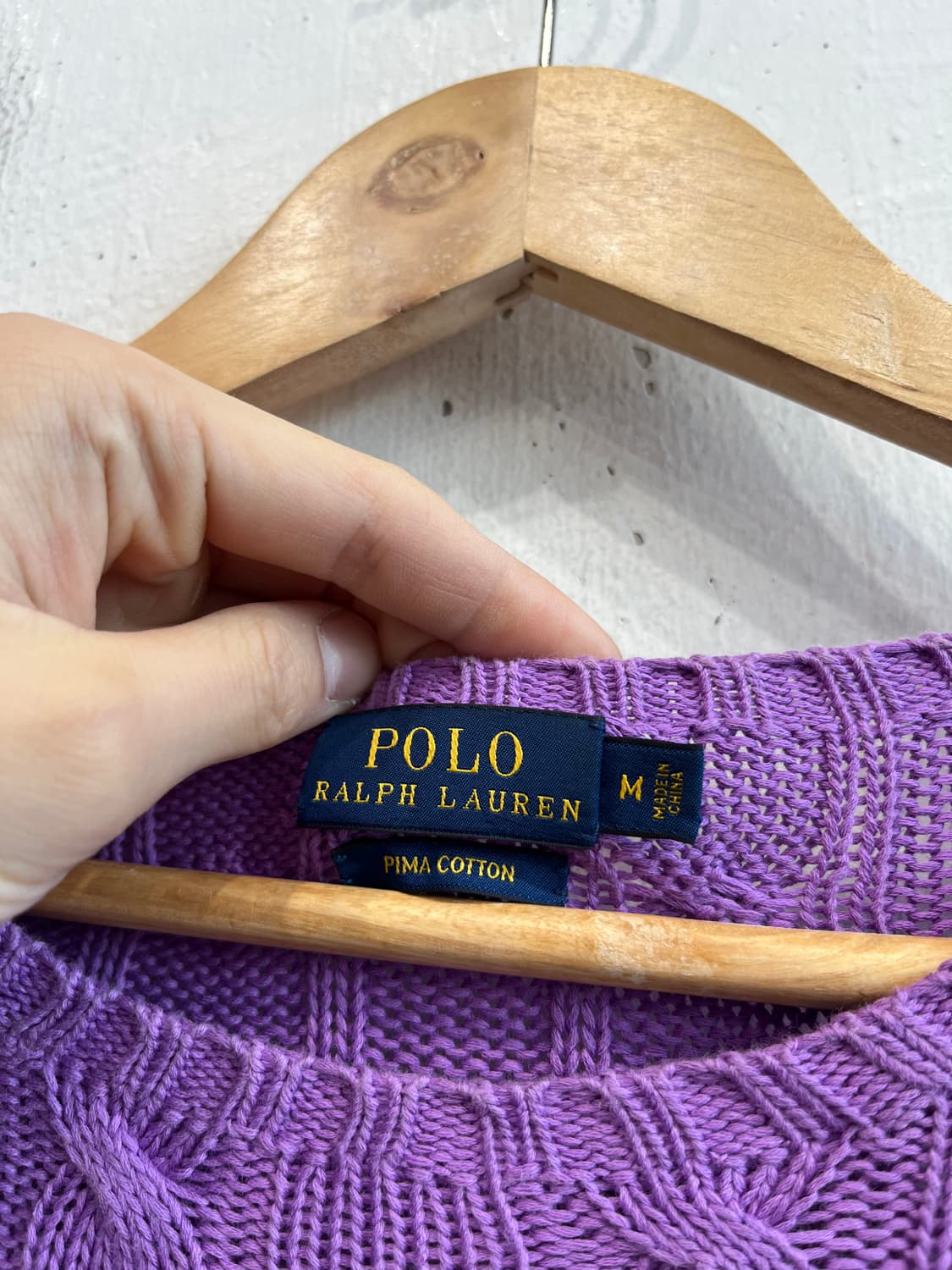 폴로랄프로렌 피마코튼 케이블 니트 우먼즈 상품이미지3