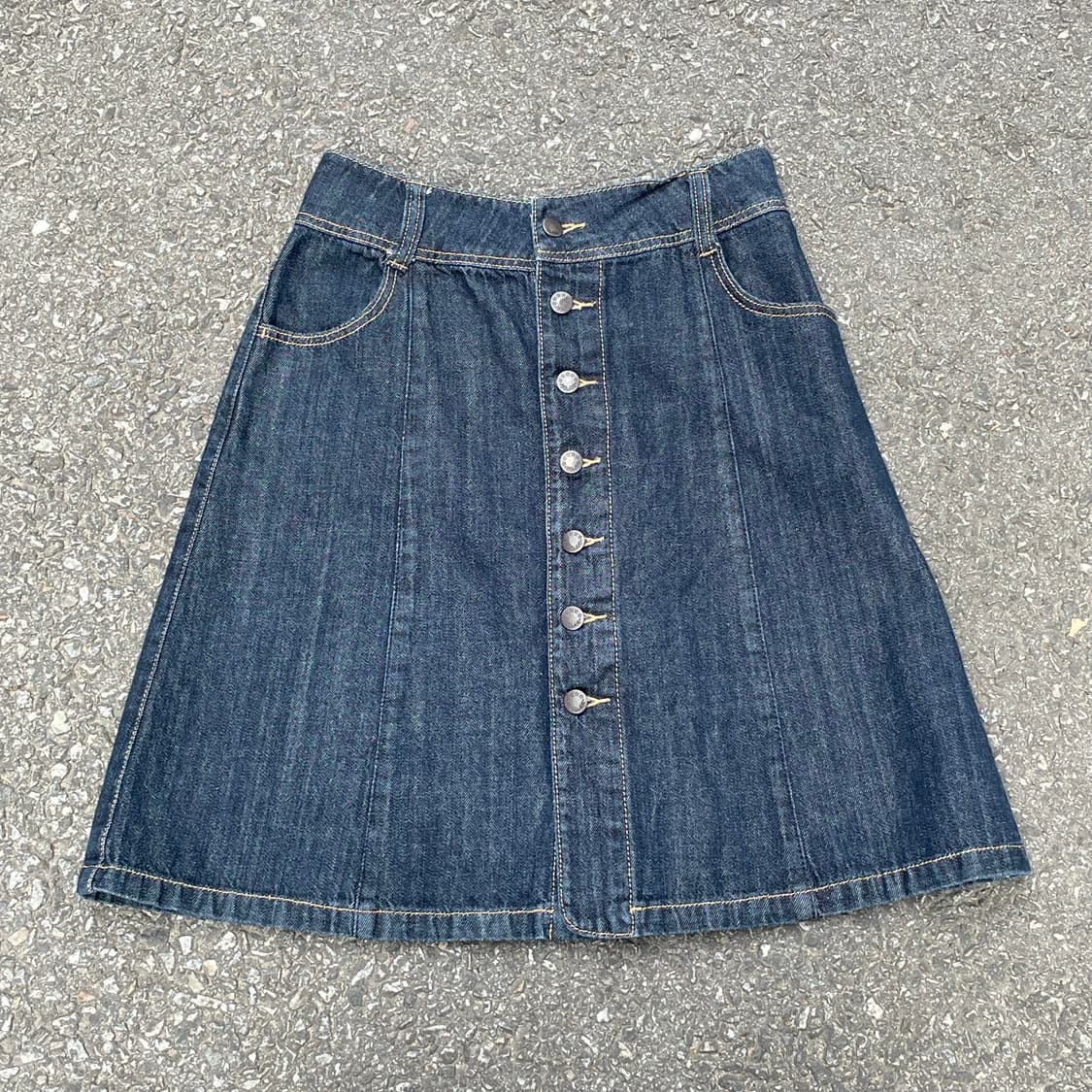 Navy 데님 스커트 p424 상품이미지1