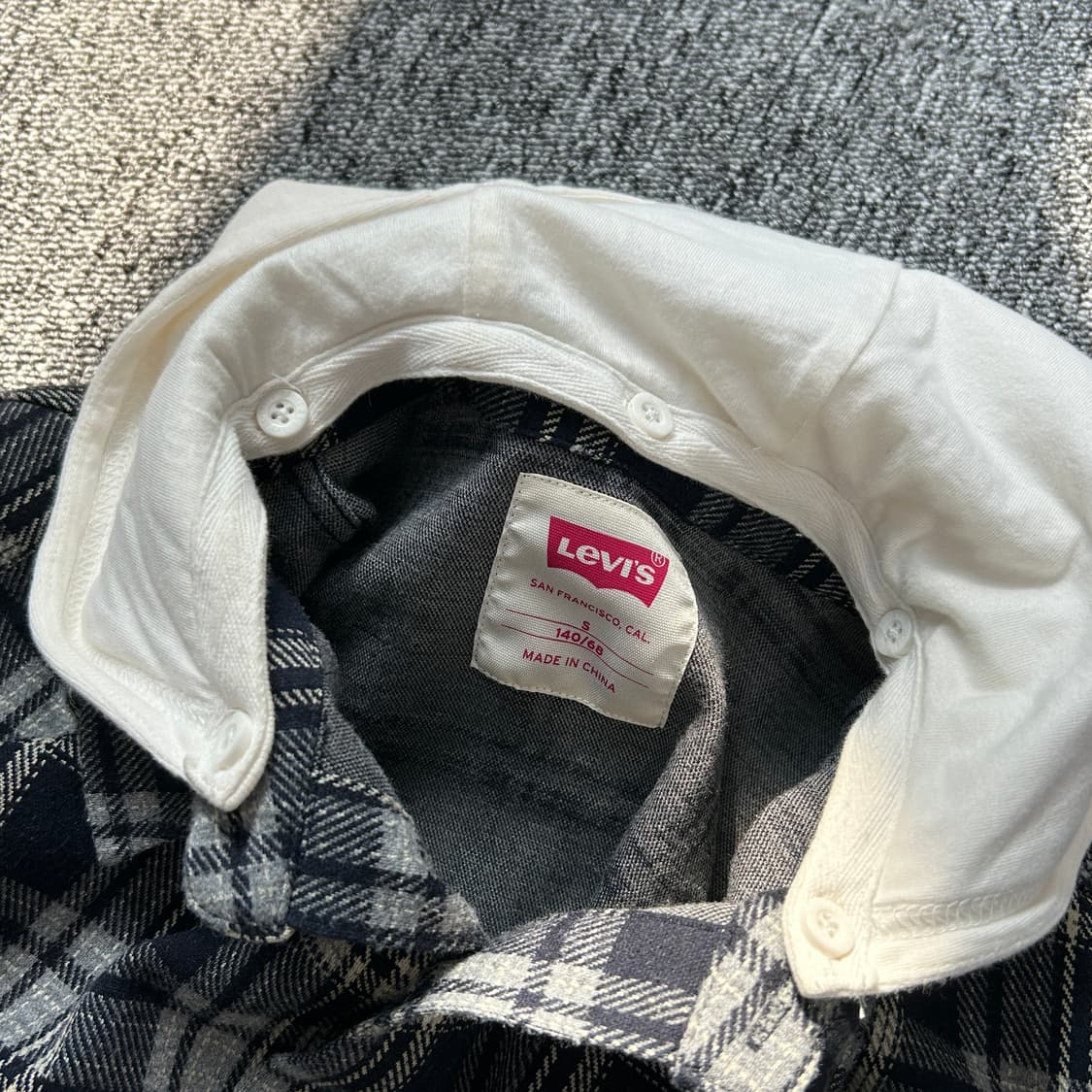 리바이스 체크 패턴 후드 셔츠 상품이미지7