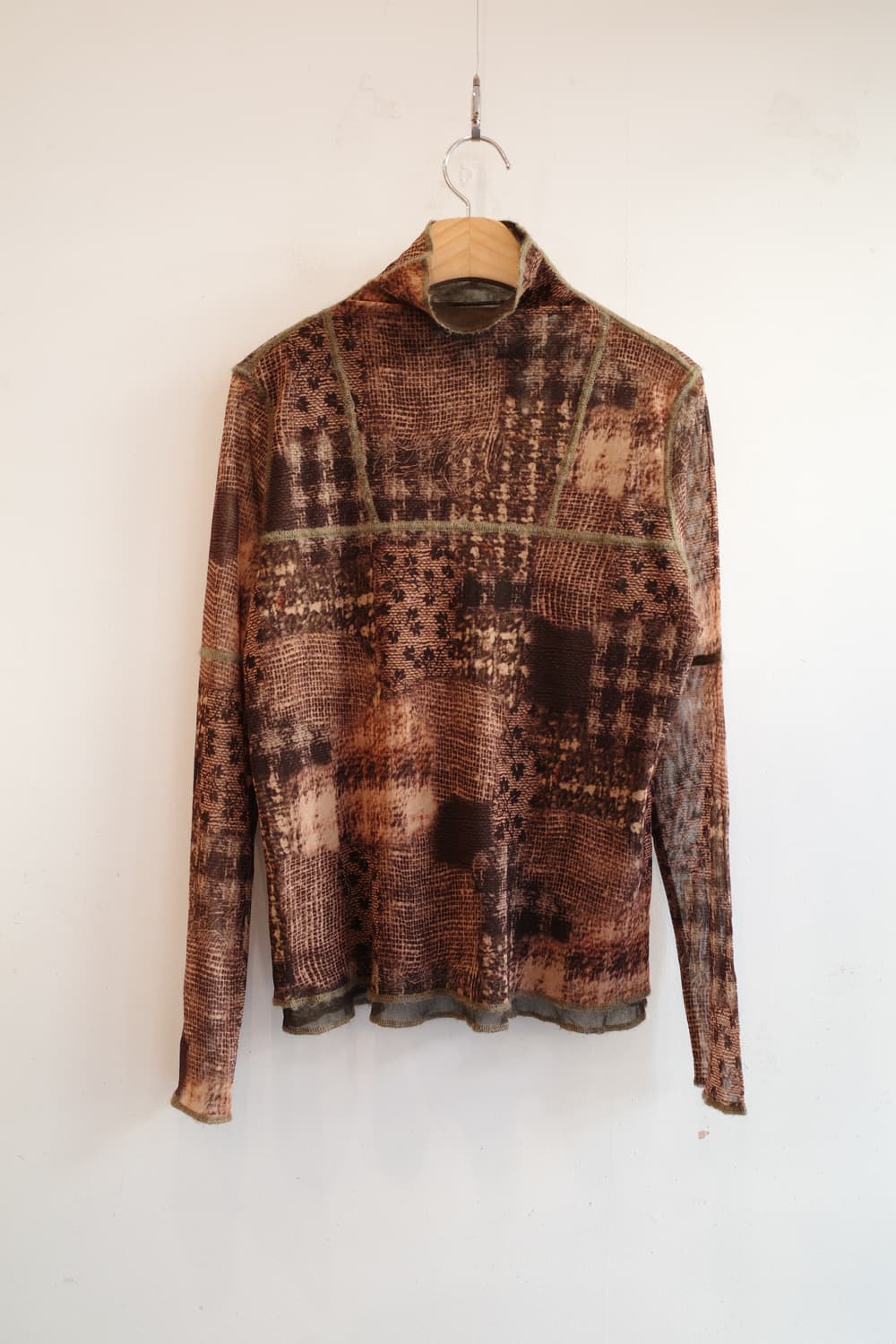 Japan brand 시스루 패턴 롱슬리브  상품이미지1