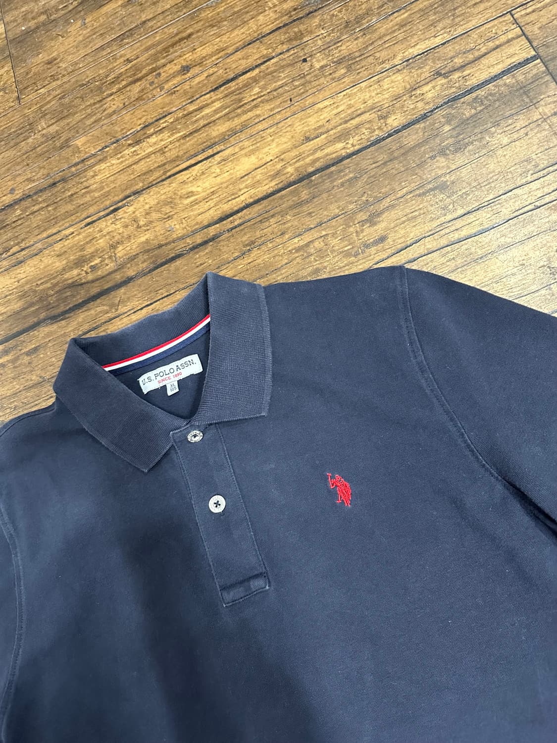 U.S. POLO ASSN. 네이비 카라티 실측사이즈L 상품이미지3