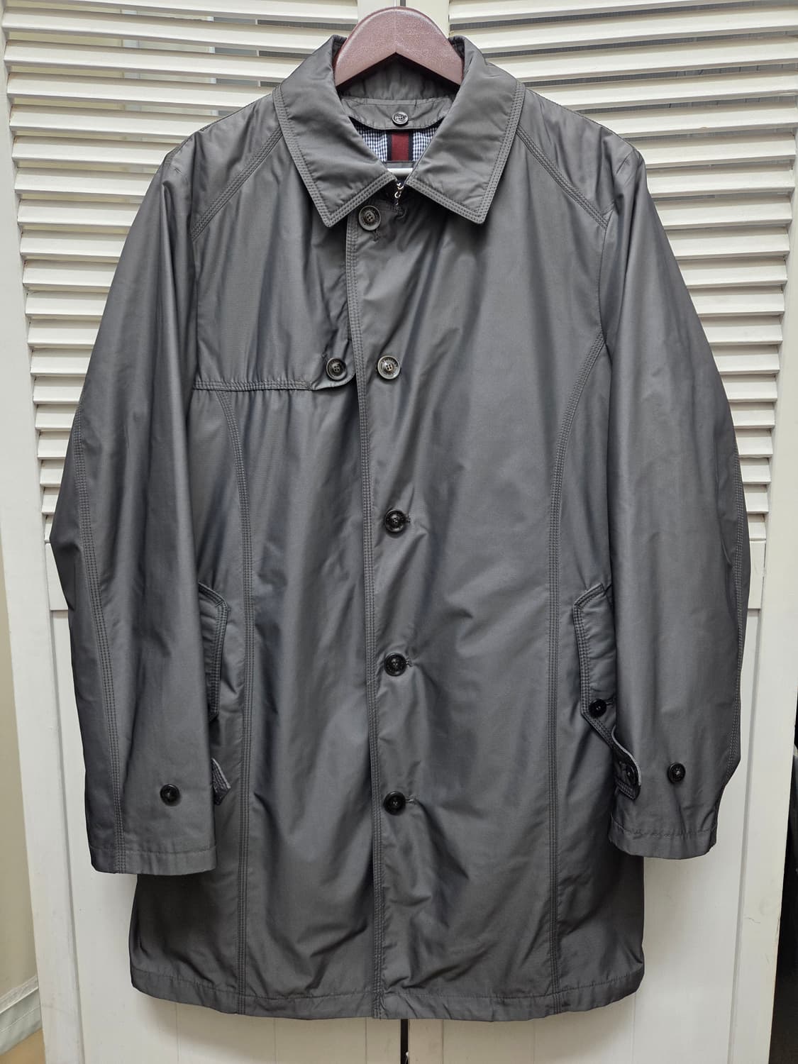 올젠 라이너 탈부착 싱글 트렌치 코트 상품이미지1