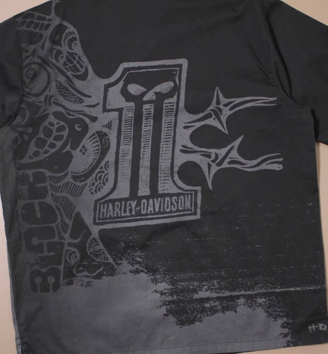 Harley-Davidson 할리 데이비슨 백 그래픽 워크 셔츠  상품이미지3