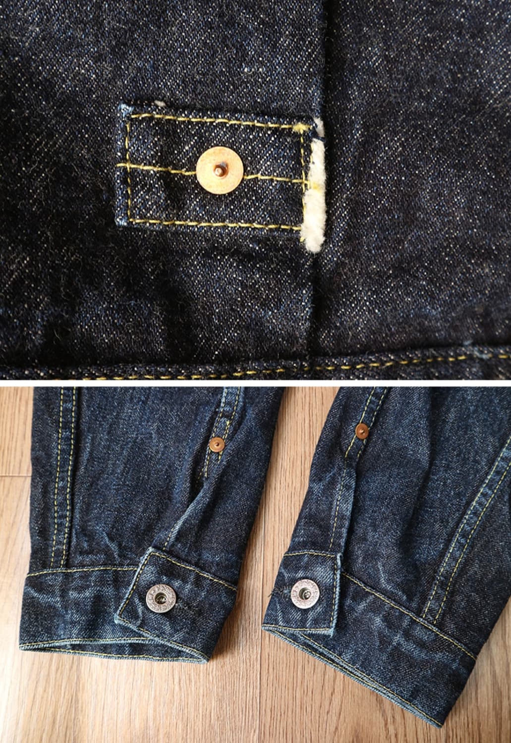 일본판 TCB JEANS 1944년 대전판 복각 셀비지 1세대 데님자켓 상품이미지7