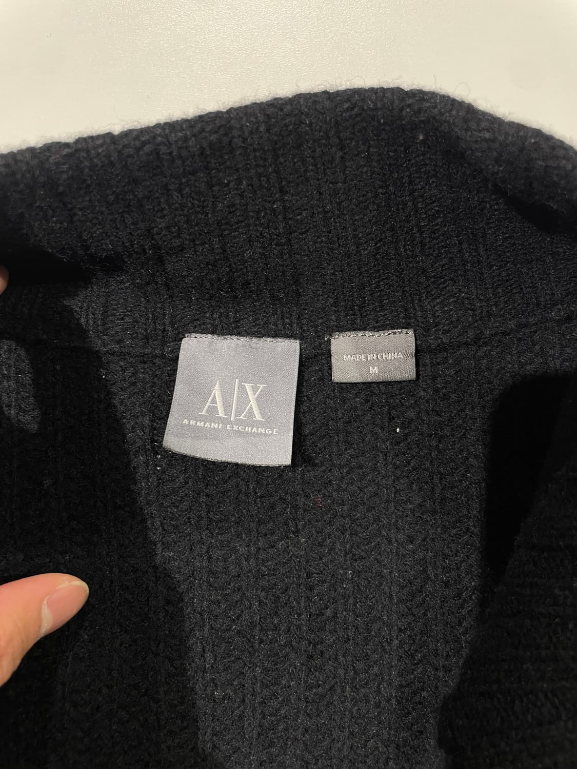 아르마니 익스체인지 블랙 암 패치 투 웨이 집업 자켓 상품이미지7