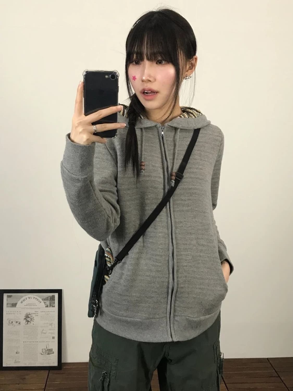 Servadical Striped Lined Zip Hoodie 상품이미지2