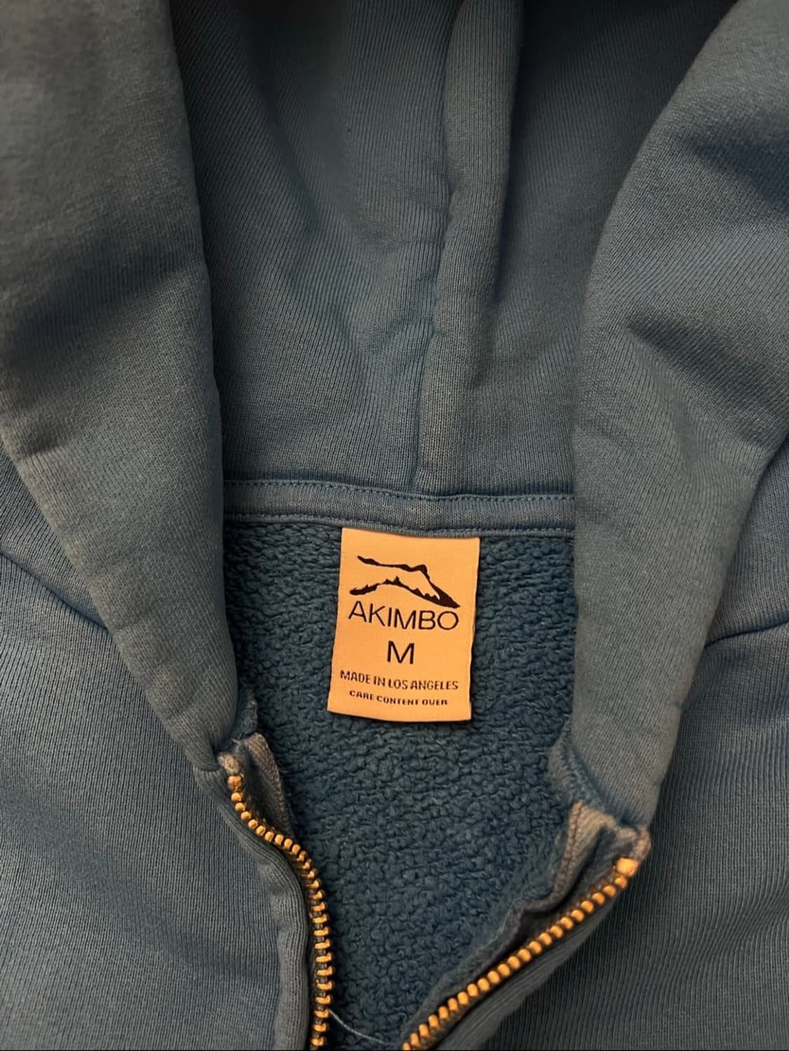 Akimbo club cobalt blue zip up hoodie 상품이미지2