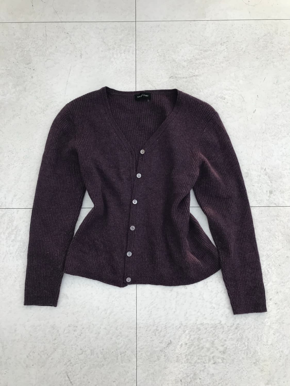 플럼 니트 8부 가디건 상품이미지1