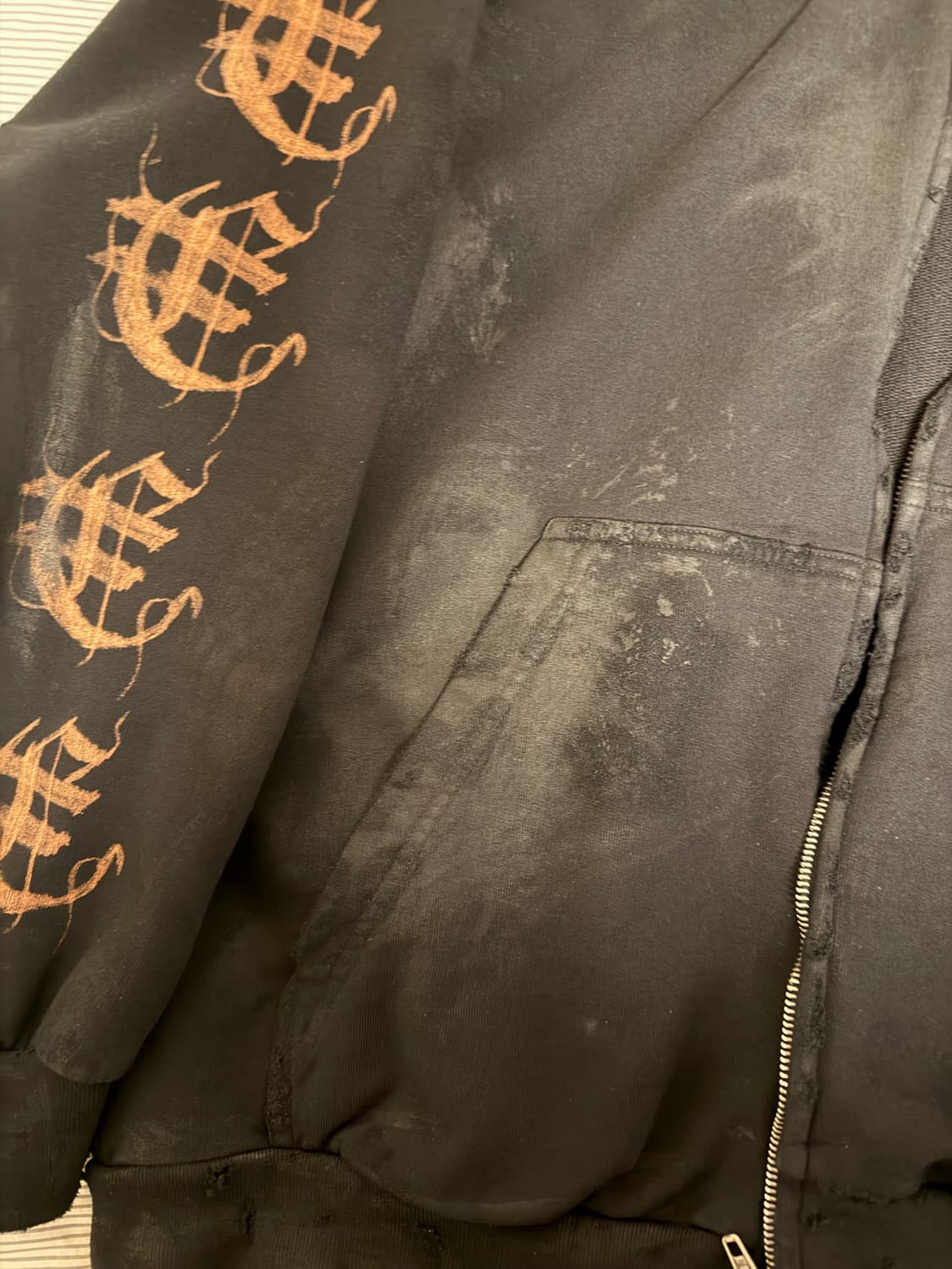 [L]발렌시아가 헤비메탈 후드집업 스몰핏 상품이미지4