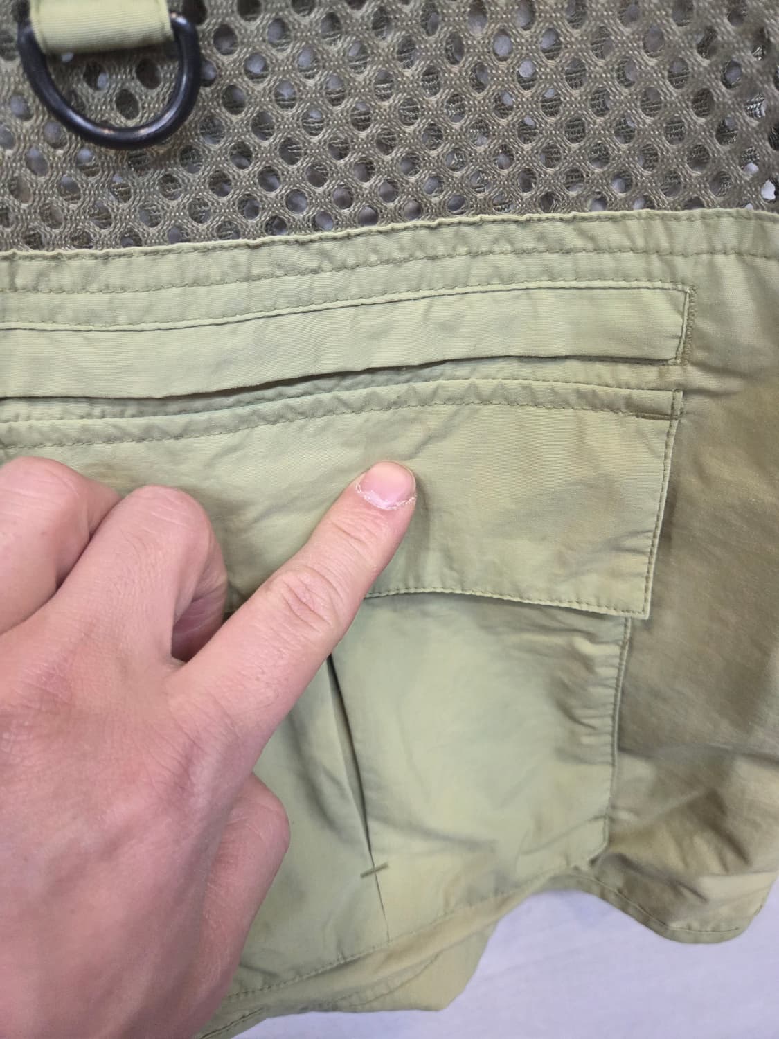 노스페이스 올드스쿨 빈티지 메쉬 낚시 조끼 xl 상품이미지8