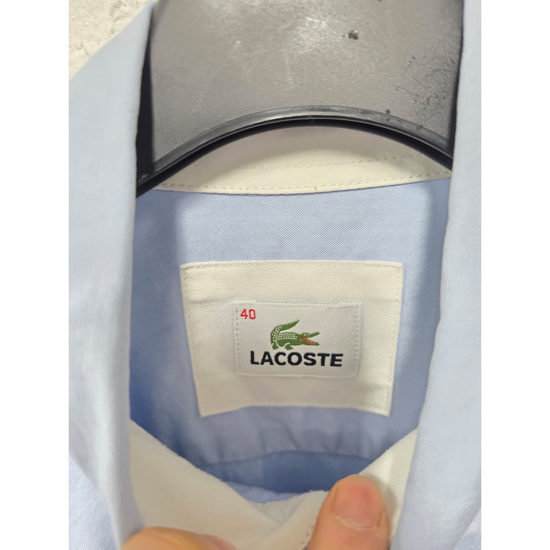 택포_ 라코스테 남성 남방 셔츠 하늘색 L 상품이미지2
