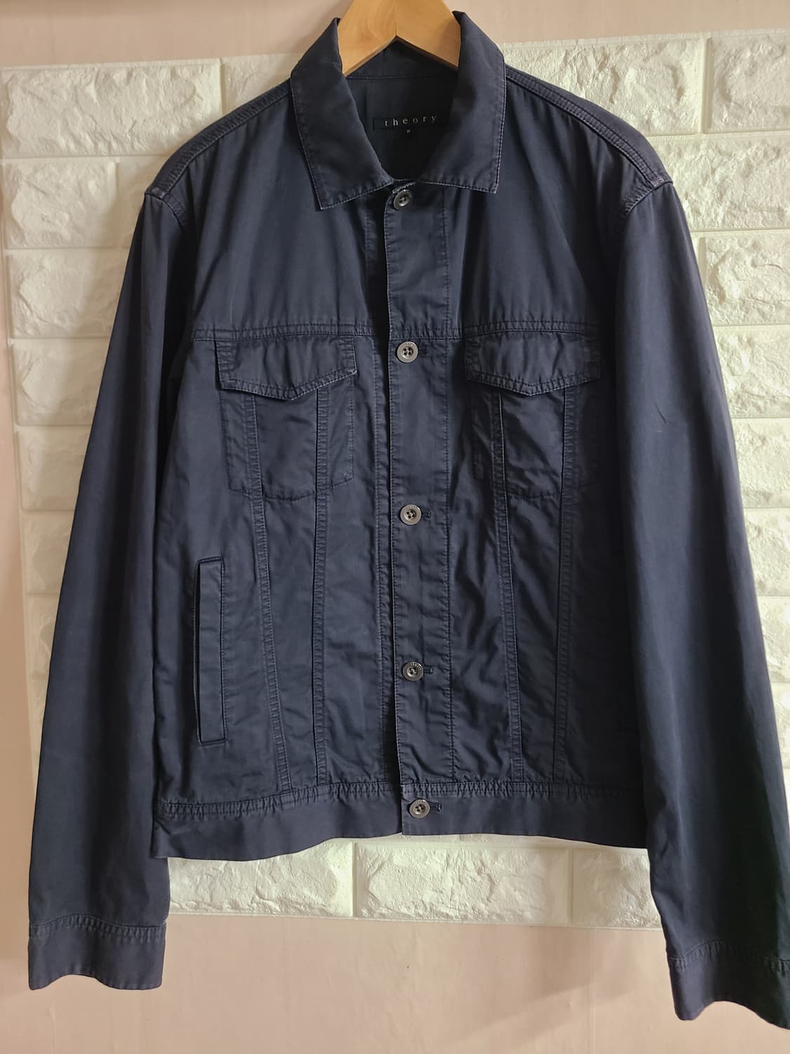 띠어리 네이비 면자켓 M 상품이미지1