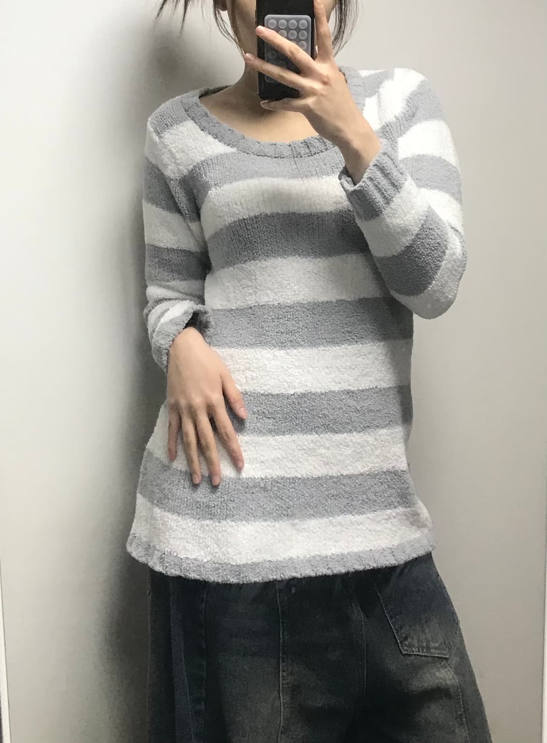 스트라이프 빈티지 니트 상품이미지3
