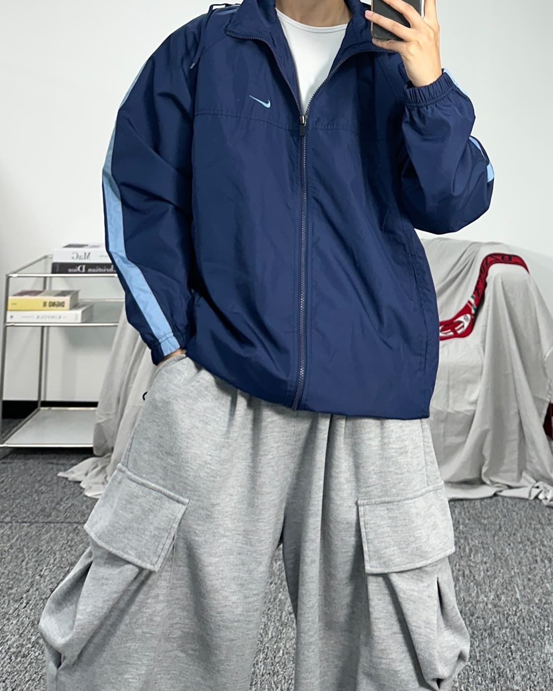 나이키 00s 스카이블루 바람막이 M 상품이미지3