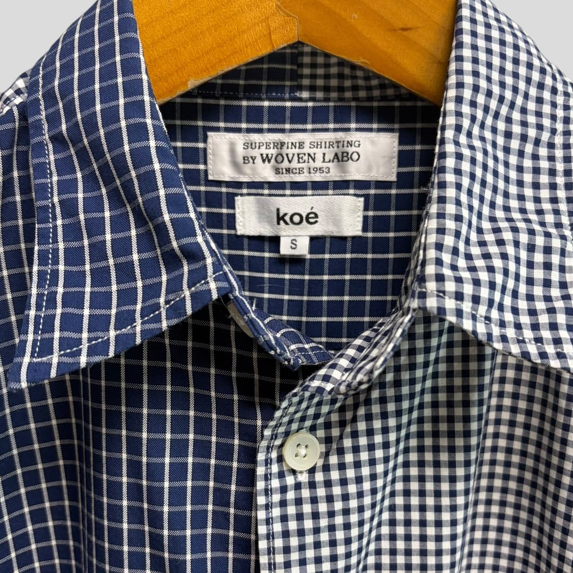 (여성S)Koe 코에 크레이지패턴 체크 셔츠  상품이미지3