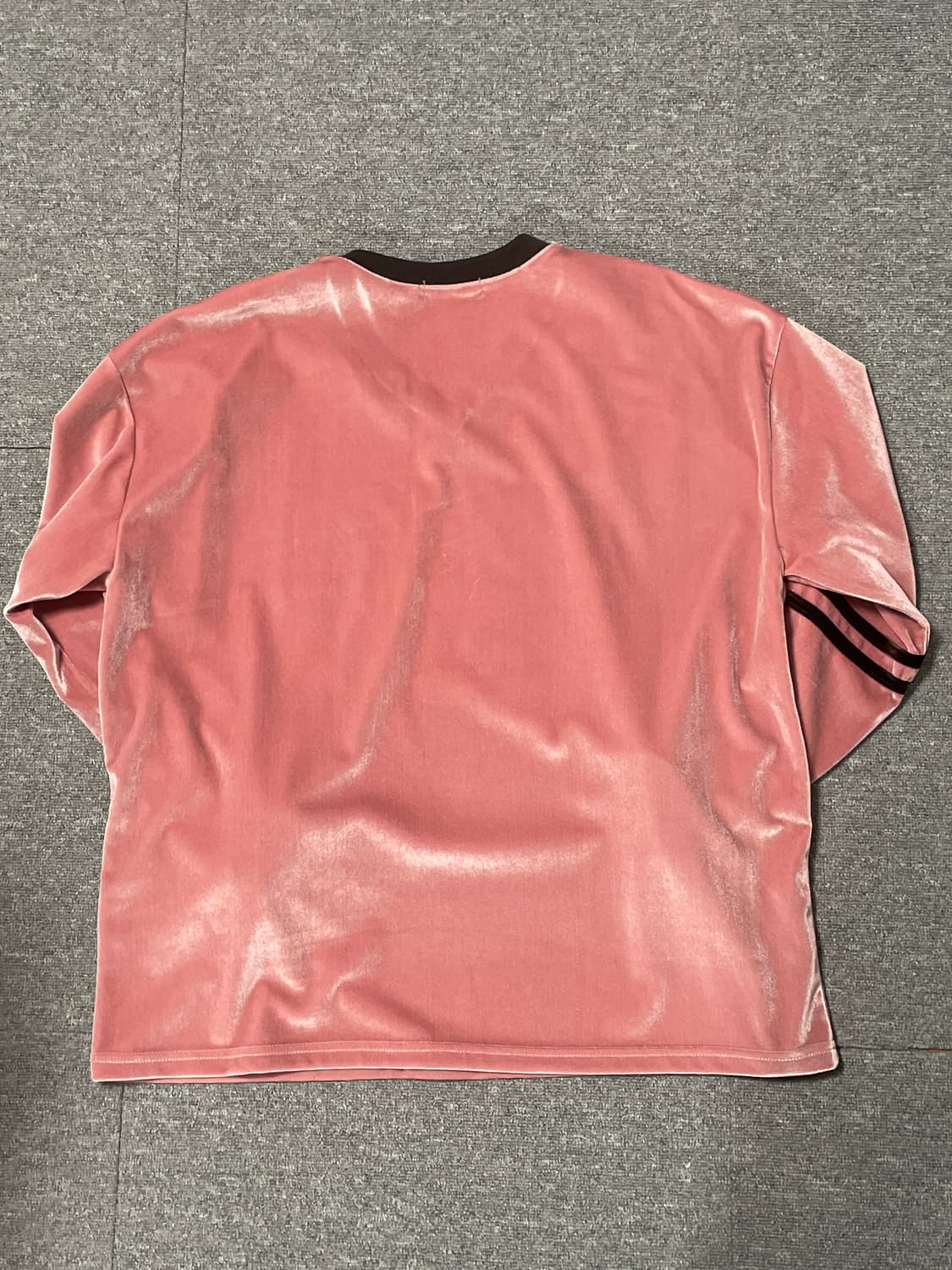 핑크 벨벳 럭비 오버 롱슬리브 긴팔 티셔츠 맨투맨 상품이미지4