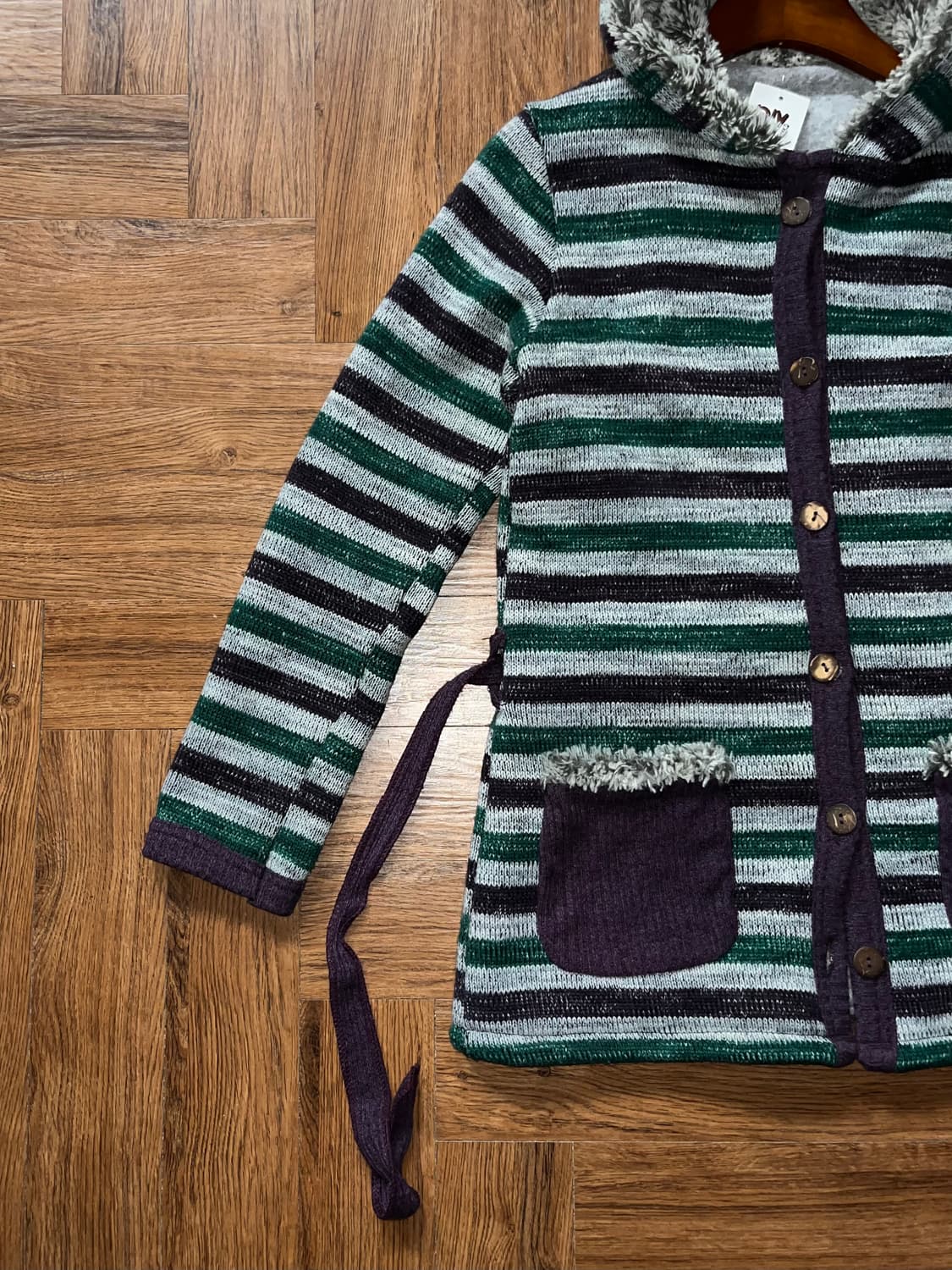 키치 스트라이프 가디건 상품이미지6