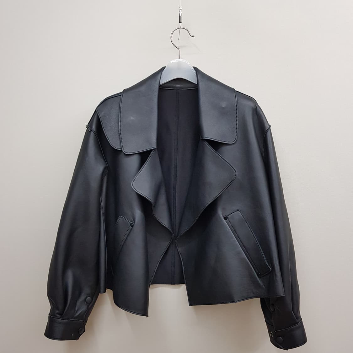스튜디오 톰보이 양가죽 크롭 레더 자켓  F사이즈 상품이미지1