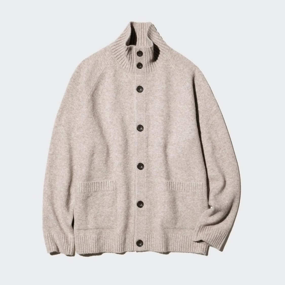 유니클로 수플레얀 스탠드칼라 가디건 상품이미지1