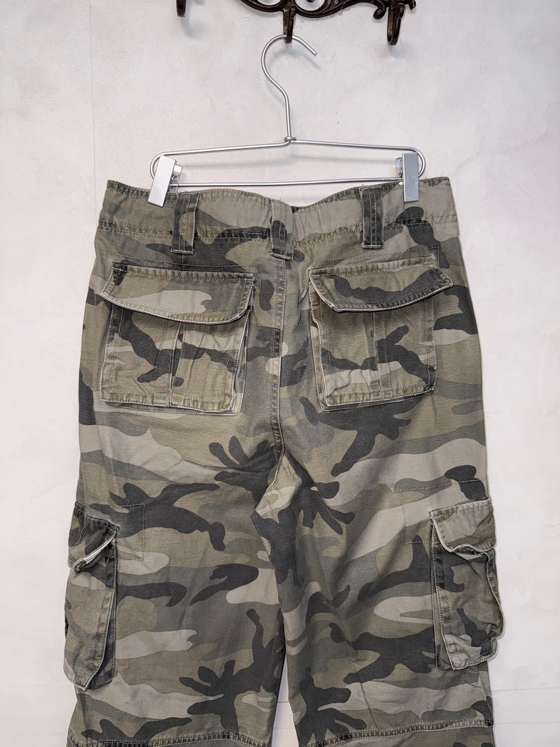 Ash khaki camouflage multi pocket 카고팬츠  상품이미지6
