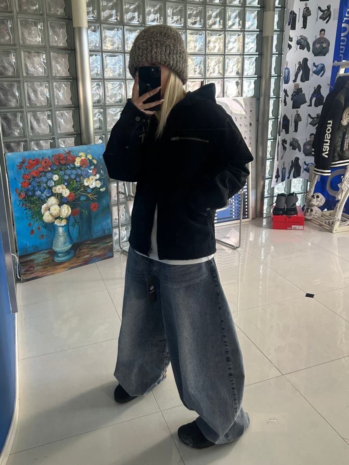 DENIM ZIPUP HOODIE 데님 지퍼 후드티 상품이미지3