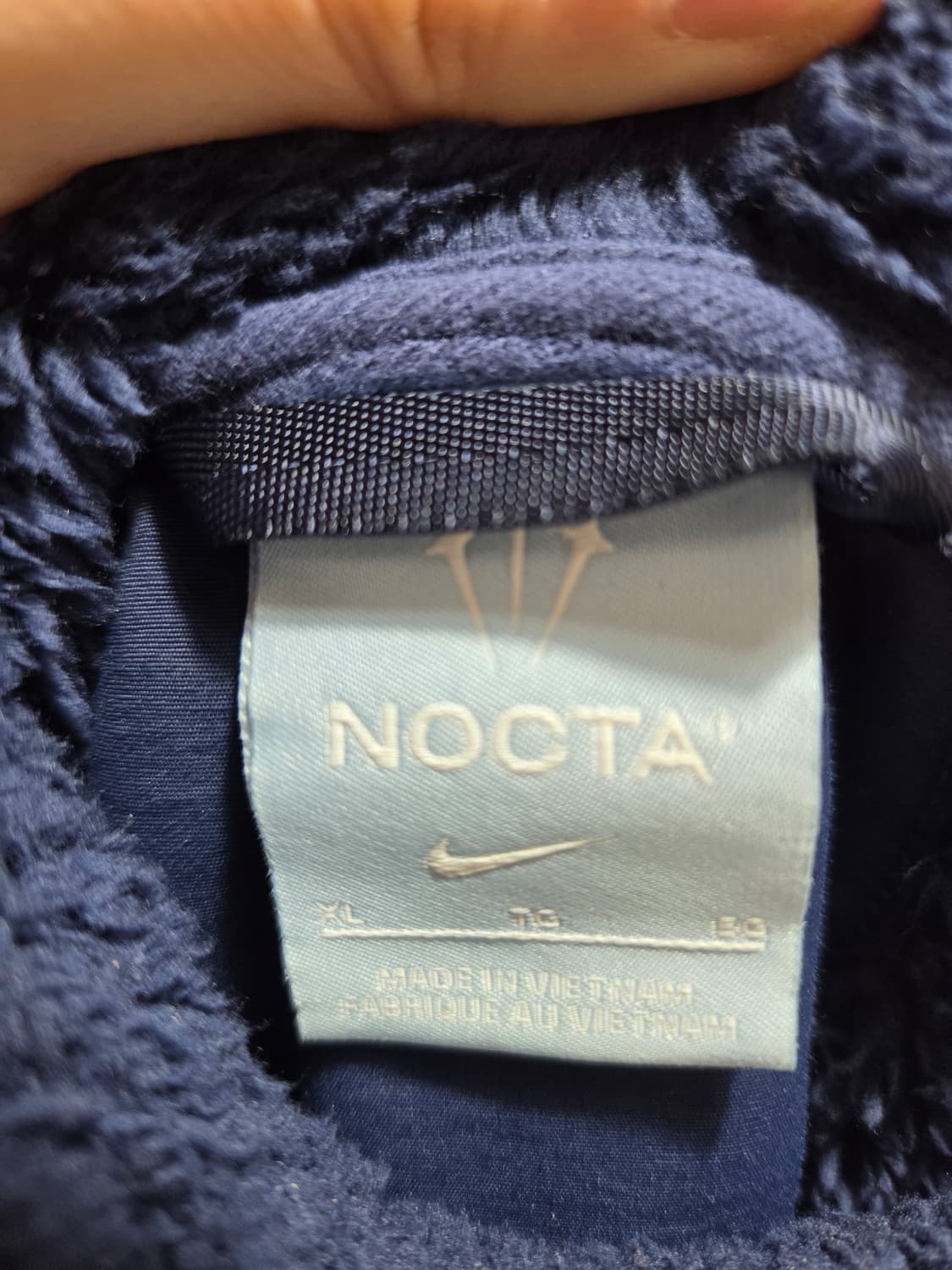 나이키 x 드레이크 녹타 8K 픽스 플리스 후드 미드나잇 네이비 셋업  상품이미지4