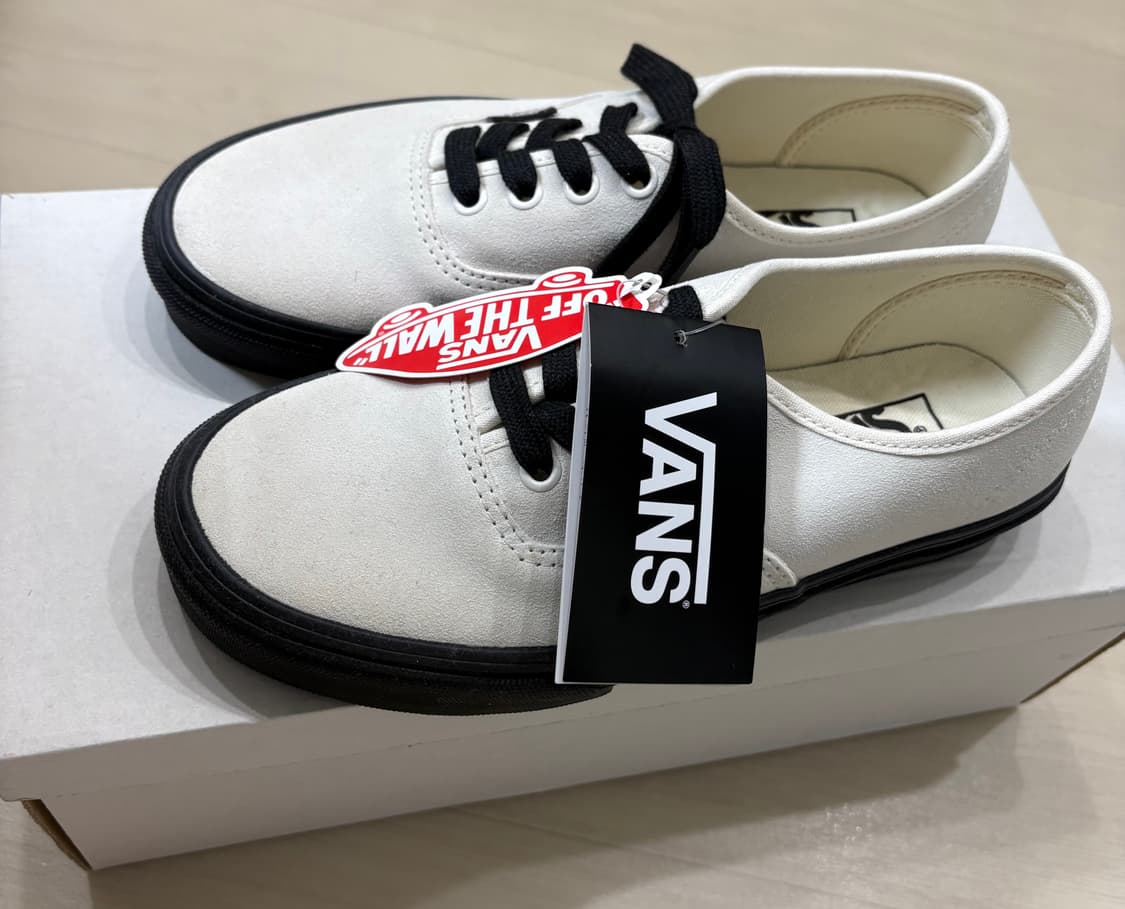 (새상품) 반스 어센틱 스웨이드 마쉬멜로우 블랙 상품이미지2