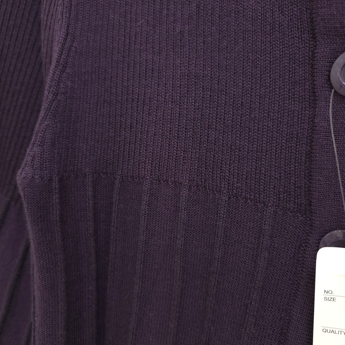 다크퍼플 울혼방 여리핏 7부 니트 가디건 상품이미지8